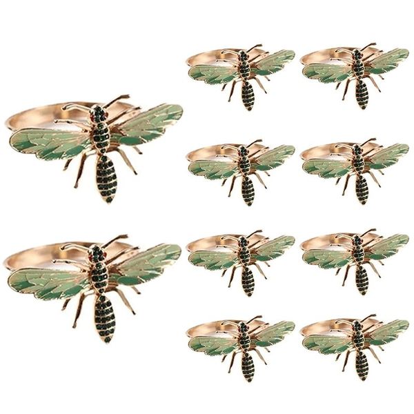 napkin rings 10pcs dragonfly buckle ring alloy green insect drip diamond paper towels holder 
napkin rings 10pcs dragonfly buckle ring alloy green insect drip diamond paper towels holder