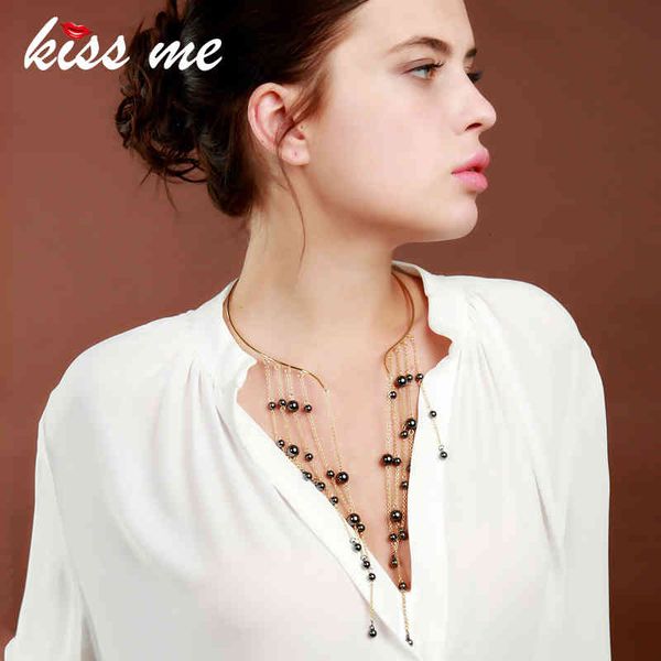necklaces pendants kissme women torques trendy gray beads long tassel choker special design maxi fashion jewelry accessories, Silver
necklaces pendants kissme women torques trendy gray beads long tassel choker special design maxi fashion jewelry accessories, Silver