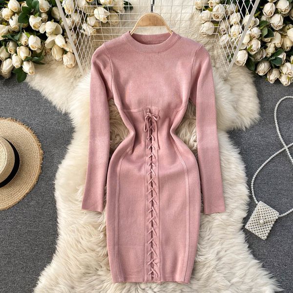 dresses design knitting women korean long sleeve o neck slim pencil autumn winter warm bodycon sweater es, Black;gray
dresses design knitting women korean long sleeve o neck slim pencil autumn winter warm bodycon sweater es, Black;gray