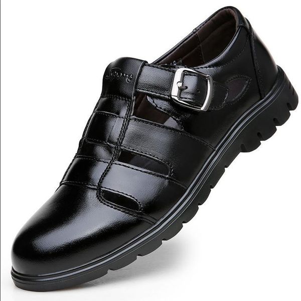 sandals men stylish high-end summer leather light breathable shoe cool casual beach shoes zapatos hombre, Black
sandals men stylish high-end summer leather light breathable shoe cool casual beach shoes zapatos hombre, Black