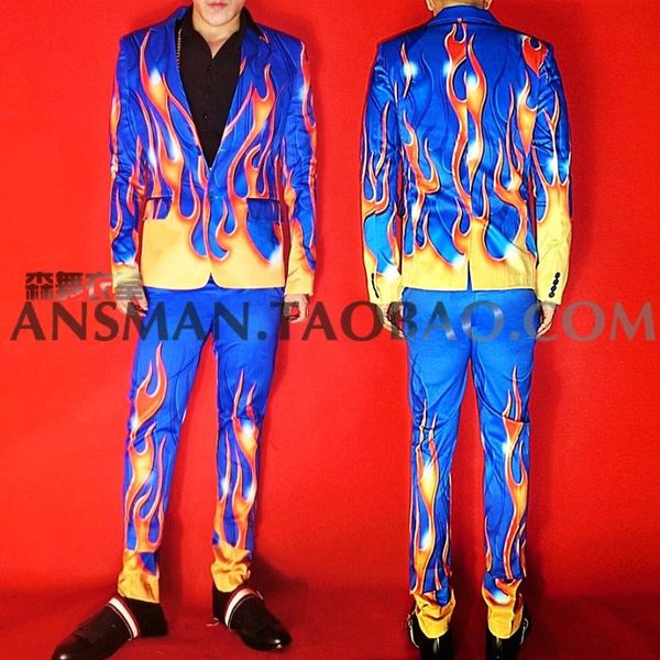 men's suits & blazers 2021 nightclub bar male singer blazer men dj model blue background flame high-end elasticity plus size clothes, White;black
men's suits & blazers 2021 nightclub bar male singer blazer men dj model blue background flame high-end elasticity plus size clothes, White;black
