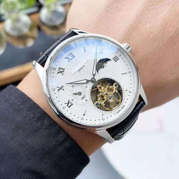 wristwatches men's watch mechanical self winding mens tourbillon moon phase pp designer relojes para hombre, Slivery;brown
wristwatches men's watch mechanical self winding mens tourbillon moon phase pp designer relojes para hombre, Slivery;brown