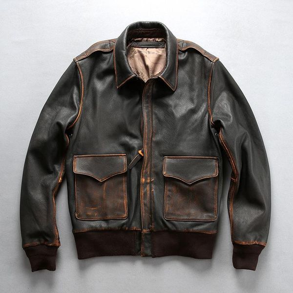 men's leather & faux genuine jacket vintage brown/black motorcycle biker casual cowhide slim fit winter russia coats
men's leather & faux genuine jacket vintage brown/black motorcycle biker casual cowhide slim fit winter russia coats