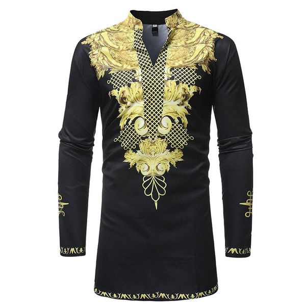 ethnic clothing men african dashiki print black golden long shirt stand high collar tunic with full sleeves wedding suit wear, Red
ethnic clothing men african dashiki print black golden long shirt stand high collar tunic with full sleeves wedding suit wear, Red