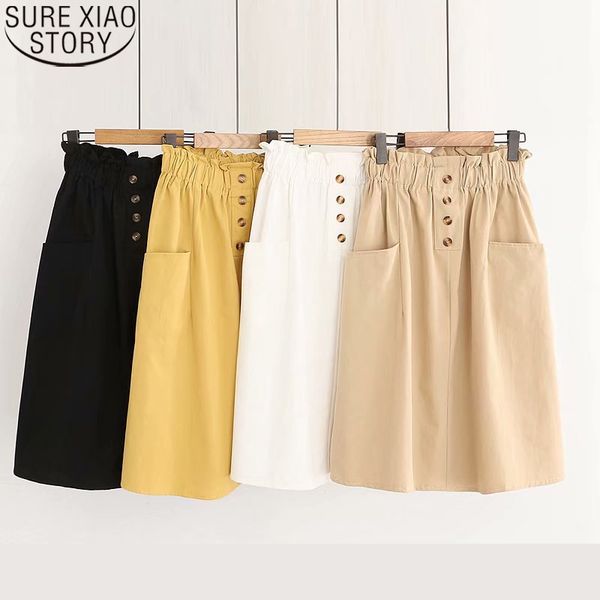 spring autumn women skirts elastic waist single breasted solid vintage korean loose a line cotton midi skirt faldas 9905 210415, Black
spring autumn women skirts elastic waist single breasted solid vintage korean loose a line cotton midi skirt faldas 9905 210415, Black