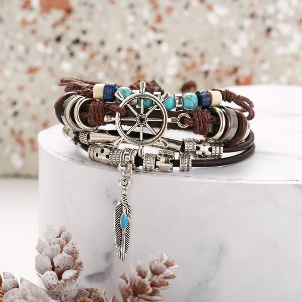 charm bracelets leather for women with wood alloy bohemia jewelry set fashion wholesale, Golden;silver
charm bracelets leather for women with wood alloy bohemia jewelry set fashion wholesale, Golden;silver