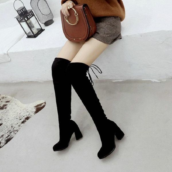 boots sianie tianie 2021 winter faux nubuck block high heels stretch booties overknees long over-the-knee women big size 45 46, Black
boots sianie tianie 2021 winter faux nubuck block high heels stretch booties overknees long over-the-knee women big size 45 46, Black