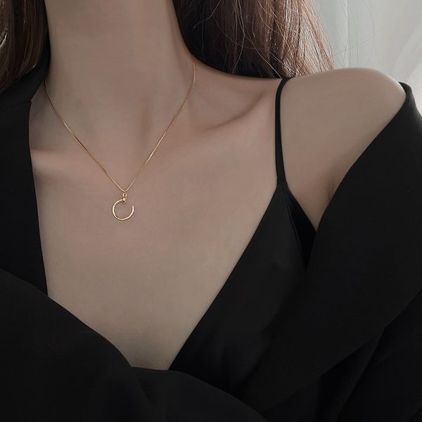 creative nail design feeling necklace necklace female niche contracted collarbone chain new tide, Silver
creative nail design feeling necklace necklace female niche contracted collarbone chain new tide, Silver