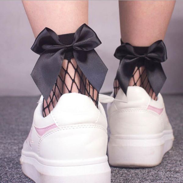 socks & hosiery fashion 2021 women black mesh short ankle christmas girls fishnet with cute bow ladies sox, Black;white
socks & hosiery fashion 2021 women black mesh short ankle christmas girls fishnet with cute bow ladies sox, Black;white