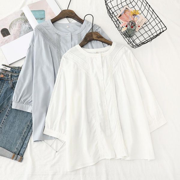 women's blouses & shirts summer white women lace patchwork loose half sleeve lady female clothes
women's blouses & shirts summer white women lace patchwork loose half sleeve lady female clothes