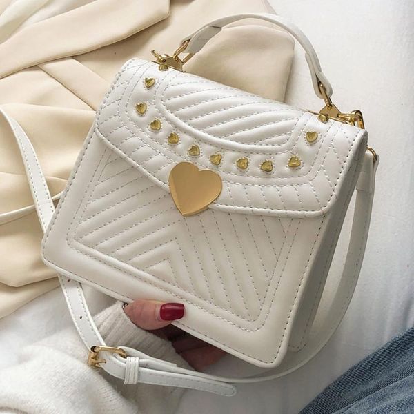 evening bags luxury rivet women's crossbody v-line quilted shoulder bag small flap handbags leather ladies messenger
evening bags luxury rivet women's crossbody v-line quilted shoulder bag small flap handbags leather ladies messenger