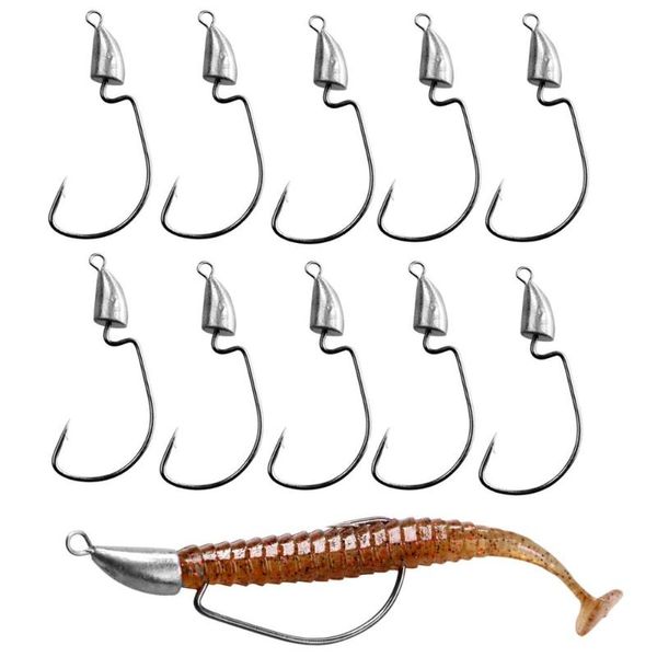 10pcs/lot lead head fishing hooks 5g 7g 10g 14g jig sliver weedless offset worm texas rigs accessories
10pcs/lot lead head fishing hooks 5g 7g 10g 14g jig sliver weedless offset worm texas rigs accessories