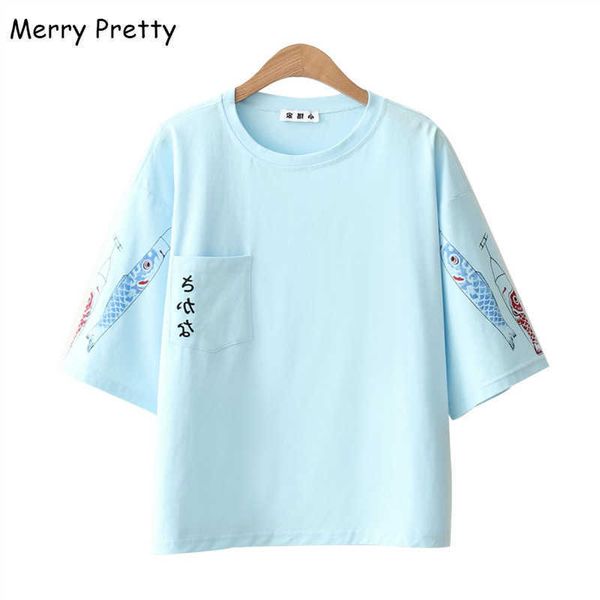 merry pretty harajuku cotton tshirt women letter fish printed t-shirt pocket design short sleeve tee sweet loose summer 210526, White
merry pretty harajuku cotton tshirt women letter fish printed t-shirt pocket design short sleeve tee sweet loose summer 210526, White