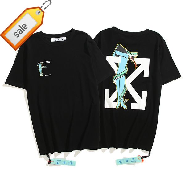 summer new off tide 2021 brand beauty snake arrstyle print men's and women's same short sleeve t-shirt batch, White;black
summer new off tide 2021 brand beauty snake arrstyle print men's and women's same short sleeve t-shirt batch, White;black
