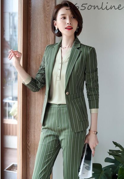 novelty striped formal uniform designs pantsuits with pants and jackets for women business work wear professional blazers set women's t, White
novelty striped formal uniform designs pantsuits with pants and jackets for women business work wear professional blazers set women's t, White
