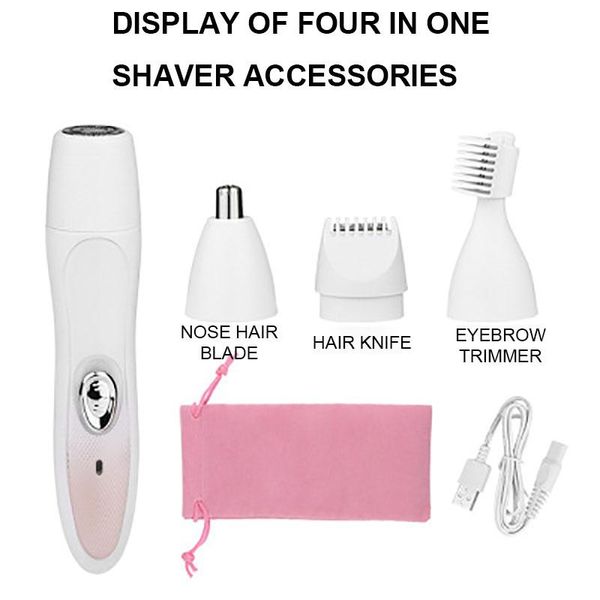 electric four-in-one private parts epilator special multifunctional washing and shaving device for women's household nose & ear trimmer
electric four-in-one private parts epilator special multifunctional washing and shaving device for women's household nose & ear trimmer