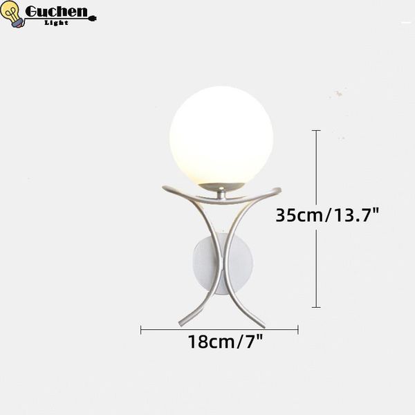 wall lamp modern glass sconces led bedroom ball light fixture for home decor nordic foyer living room corridor luminaire e27
wall lamp modern glass sconces led bedroom ball light fixture for home decor nordic foyer living room corridor luminaire e27