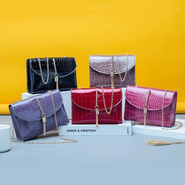 evening bags metal chain women's bag 2021 crocodile pattern design leather crossbody shoulder hanging tassel luxury ladies gift handbag
evening bags metal chain women's bag 2021 crocodile pattern design leather crossbody shoulder hanging tassel luxury ladies gift handbag
