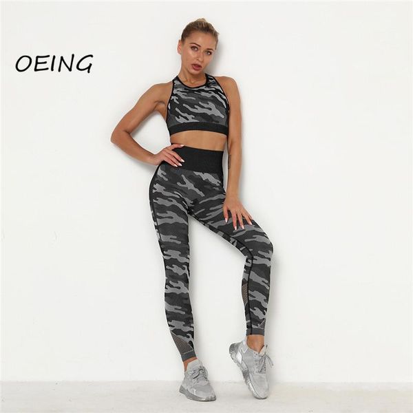 yoga outfit entgoing workout clothes for women gym prinit set
