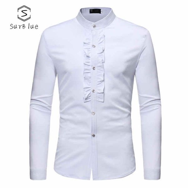 men's casual shirts stand collar lace decoration solid color large size shirt dress ou code 2021 spring and autumn, White;black
men's casual shirts stand collar lace decoration solid color large size shirt dress ou code 2021 spring and autumn, White;black