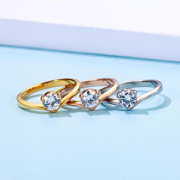 wedding rings ring ladies exquisite stainless steel big zircon rose gold gift for woman accessories simple boho jewelry, Slivery;golden
wedding rings ring ladies exquisite stainless steel big zircon rose gold gift for woman accessories simple boho jewelry, Slivery;golden