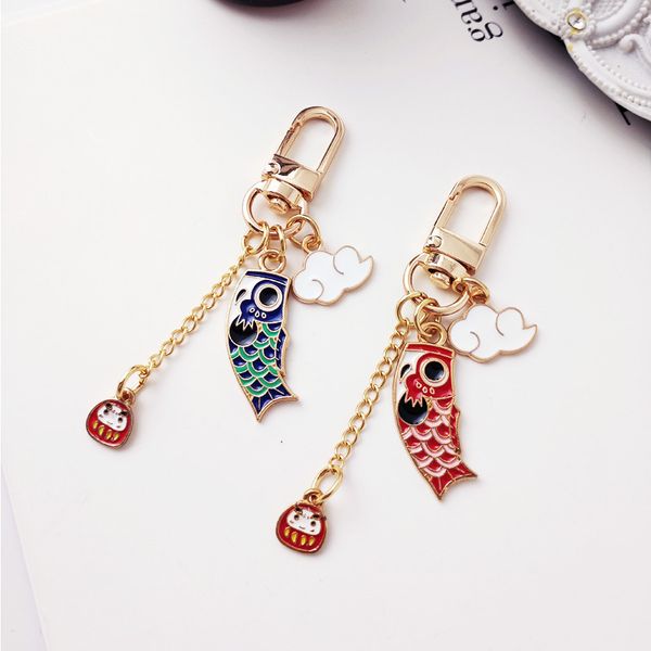 creative zhaocai brocade carp alloy key ring lovers car pendant peace blessing gift, Silver
creative zhaocai brocade carp alloy key ring lovers car pendant peace blessing gift, Silver