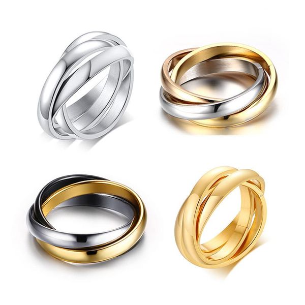 wedding rings classic 3 rounds ring sets women stainless steel engagement female finger jewelry, Slivery;golden
wedding rings classic 3 rounds ring sets women stainless steel engagement female finger jewelry, Slivery;golden