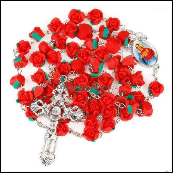 pendant necklaces & pendants jewelry five decade our lady 8mm polymer clay rose beads rosary catholic necklace with holy soil medal crucifix, Silver
pendant necklaces & pendants jewelry five decade our lady 8mm polymer clay rose beads rosary catholic necklace with holy soil medal crucifix, Silver