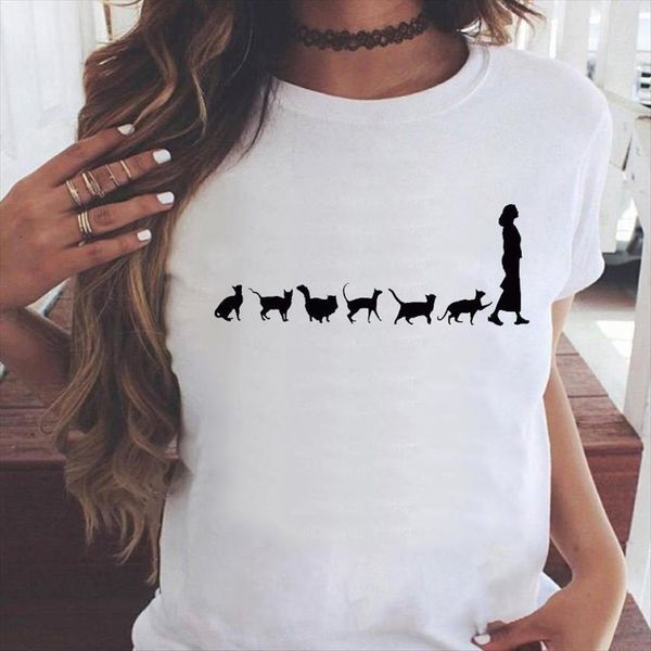 graphic cat trend style printing women t shirts fashion animal 90s cartoon summer print female clothes tees shirt, White
graphic cat trend style printing women t shirts fashion animal 90s cartoon summer print female clothes tees shirt, White