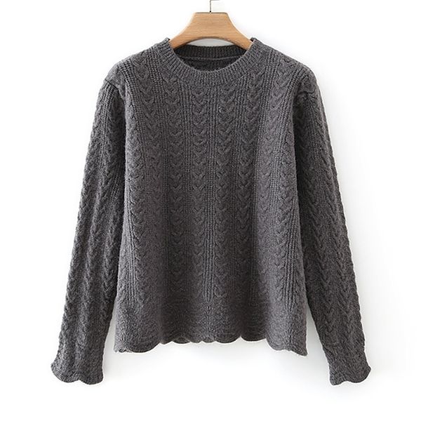 women sweater coat casual o-neck long sleeve loose grey solid knitted pullover oversize knit sweaters 210524, White;black
women sweater coat casual o-neck long sleeve loose grey solid knitted pullover oversize knit sweaters 210524, White;black