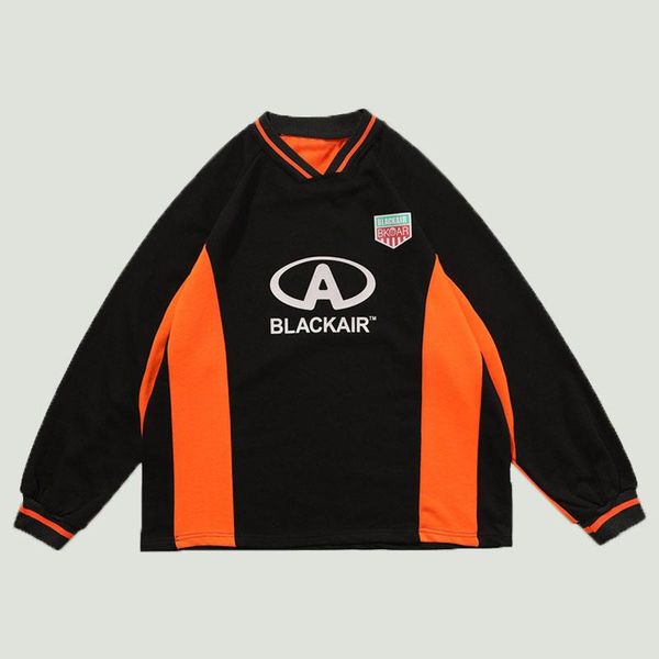 men's hoodies & sweatshirts streetwear vintage loose v-neck sweatshirt mens letter printed patchwork sport style long sleeve hoodie pul, Black
men's hoodies & sweatshirts streetwear vintage loose v-neck sweatshirt mens letter printed patchwork sport style long sleeve hoodie pul, Black
