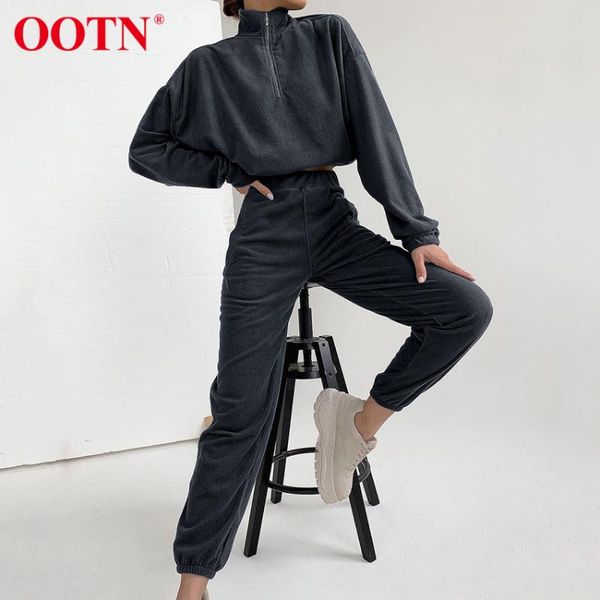 women's two piece pants ootn fleece pantsuit casual turtleneck zipper long sleeve women outfit thick elastic waist pencil sports suit s, White
women's two piece pants ootn fleece pantsuit casual turtleneck zipper long sleeve women outfit thick elastic waist pencil sports suit s, White