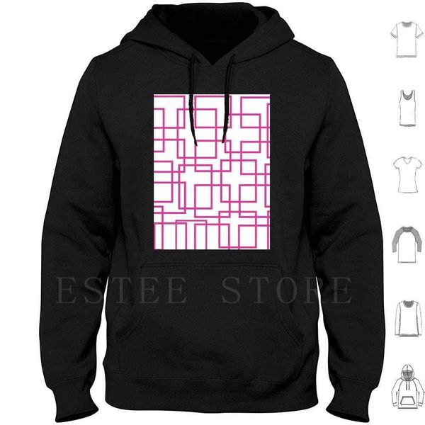 white and pink geometric hoodie, white, pink, purple, simple modern pattern, square lines, Black
white and pink geometric hoodie, white, pink, purple, simple modern pattern, square lines, Black