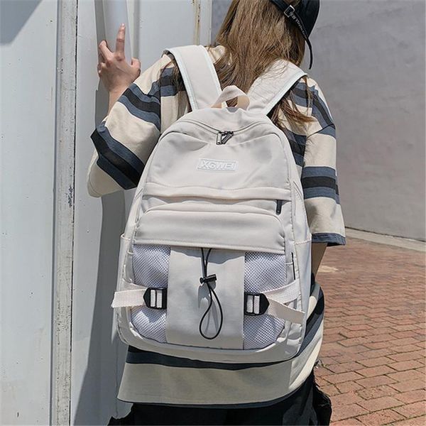 backpack black and white waterproof nylon women school bag teenage girls travel female fashion student laptop
backpack black and white waterproof nylon women school bag teenage girls travel female fashion student laptop