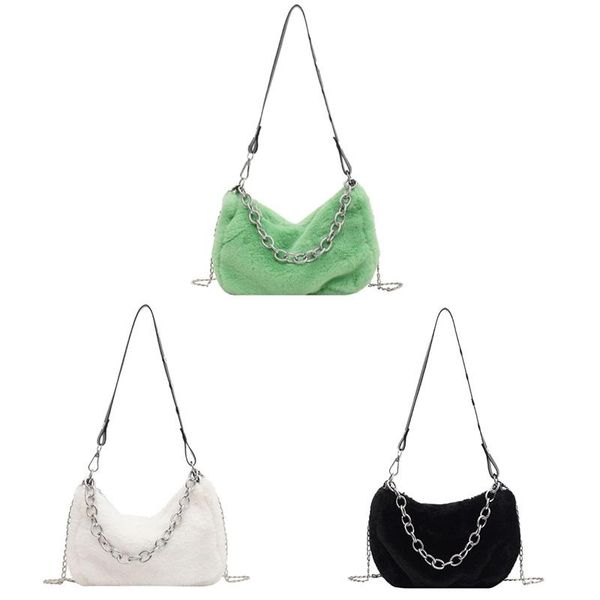 evening bags fashion autumn winter shoulder underarm for women plush solid color messenger bag travel street chain 
evening bags fashion autumn winter shoulder underarm for women plush solid color messenger bag travel street chain