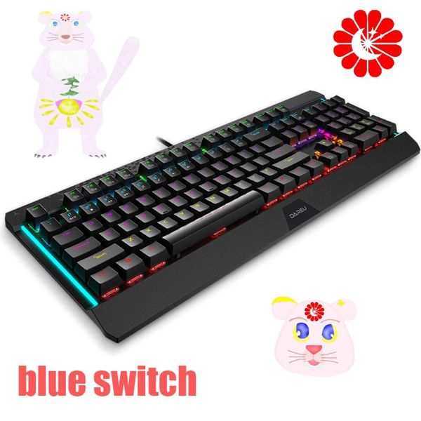 gaming mechanical keyboard usb wired 104keys with backlight computer notebook blue switch gamer keyboards
gaming mechanical keyboard usb wired 104keys with backlight computer notebook blue switch gamer keyboards