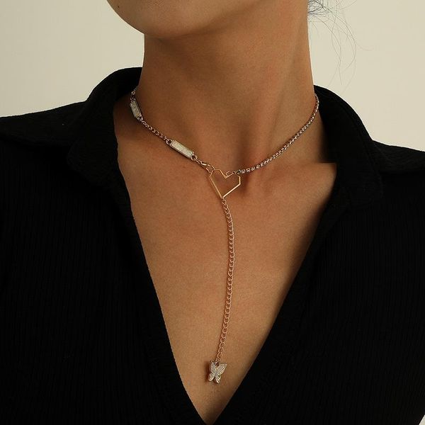 chains butterfly pendant western style temperament all-matched geometric necklace fashion clavicle chain tassel jewelry, Silver
chains butterfly pendant western style temperament all-matched geometric necklace fashion clavicle chain tassel jewelry, Silver