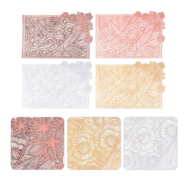 mats & pads 4pcs rectangular western food mat pvc hollow-out table heat insulated pad
mats & pads 4pcs rectangular western food mat pvc hollow-out table heat insulated pad