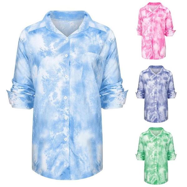 women's blouses & shirts 2xl fashion women 2021 long sleeve turn down collar pocket tie dye office shirt blouse plus size blusas clothi, White
women's blouses & shirts 2xl fashion women 2021 long sleeve turn down collar pocket tie dye office shirt blouse plus size blusas clothi, White