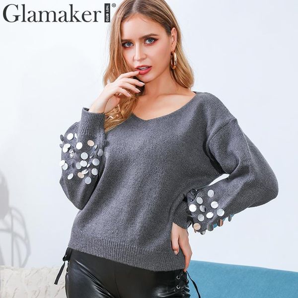 glamaker knitted gray long sleeve jumper women autumn winter fashion sweater female elegant party fluffy sweater pullovers 210414, White;black
glamaker knitted gray long sleeve jumper women autumn winter fashion sweater female elegant party fluffy sweater pullovers 210414, White;black