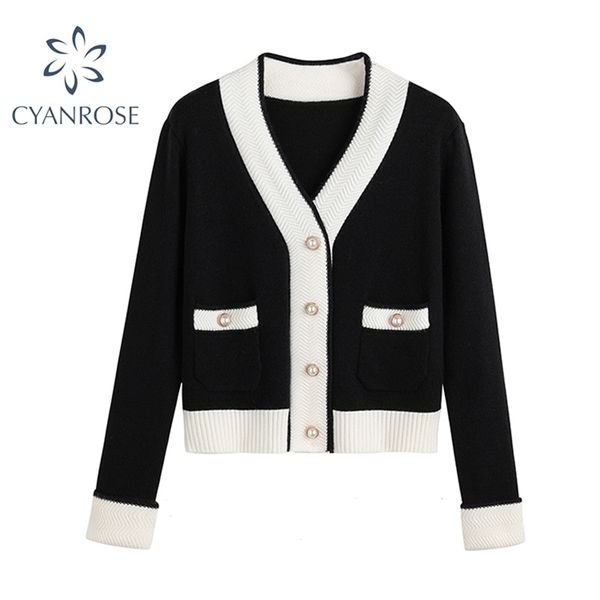 women short cardigan knitted sweater autumn winter long sleeve button coat elegant korean vintage cozy women's knitwear 210515, White
women short cardigan knitted sweater autumn winter long sleeve button coat elegant korean vintage cozy women's knitwear 210515, White
