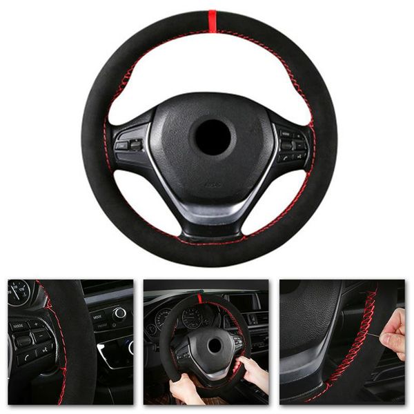 steering wheel covers 38cm universal car cover protector needles thread suede anti-slip diy texture soft auto accessories
steering wheel covers 38cm universal car cover protector needles thread suede anti-slip diy texture soft auto accessories