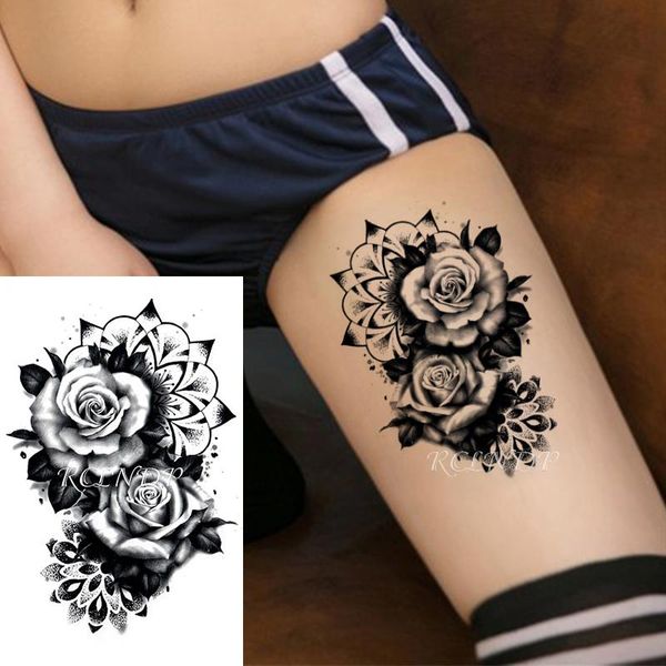 temporary tattoos waterproof tattoo sticker black design rose flower leaf plant fake tatoo flash tatto body art for girl women men
temporary tattoos waterproof tattoo sticker black design rose flower leaf plant fake tatoo flash tatto body art for girl women men