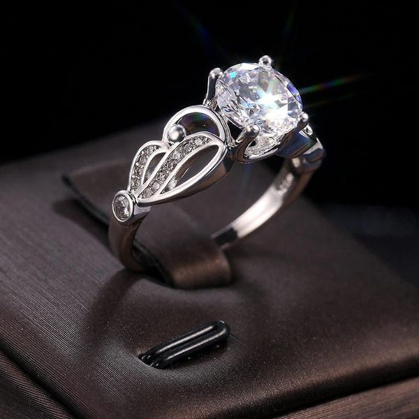 wedding rings large silver color rhinestone ladies engagement ring gift creative hollow carved claw inlaid zircon women's jewelry, Slivery;golden
wedding rings large silver color rhinestone ladies engagement ring gift creative hollow carved claw inlaid zircon women's jewelry, Slivery;golden