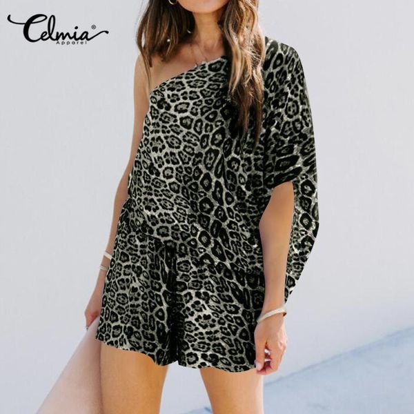 women's jumpsuits & rompers celmia 5xl women leopard print one shoulder summer short loose casual party playsuits plus size overalls, Black;white
women's jumpsuits & rompers celmia 5xl women leopard print one shoulder summer short loose casual party playsuits plus size overalls, Black;white