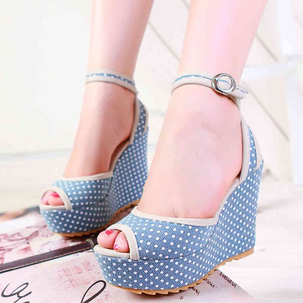 sandals female sweet platform open toe polk dot high wees flower thick bottom women's sandals summer shoes woman, Black
sandals female sweet platform open toe polk dot high wees flower thick bottom women's sandals summer shoes woman, Black