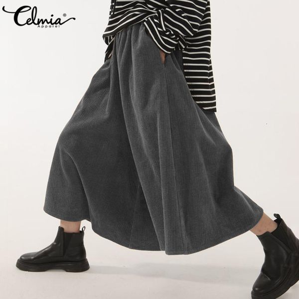 women's pants & capris autumn winter women corduroy trousers celmia fashion elastic waist wide leg pockets casual loose pantalon plus s, Black;white
women's pants & capris autumn winter women corduroy trousers celmia fashion elastic waist wide leg pockets casual loose pantalon plus s, Black;white