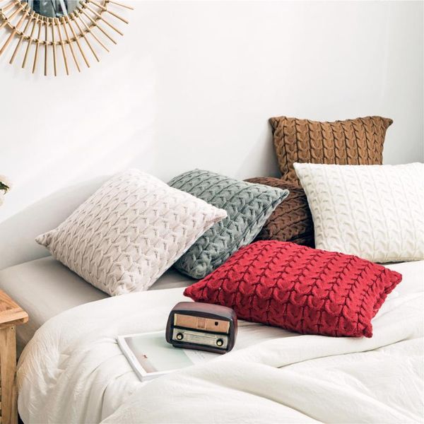 cushion/decorative pillow nordic solid twist woven design knitting throw cuhion cover coreless home decoration case sofa bed 45x45cm
cushion/decorative pillow nordic solid twist woven design knitting throw cuhion cover coreless home decoration case sofa bed 45x45cm