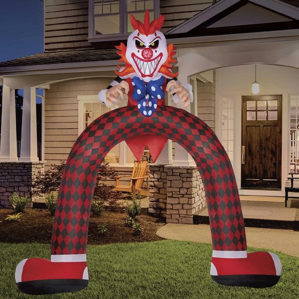 outdoor scary halloween inflatable clown arch archway air blown clowns tunnel devil door for entrance decoration
outdoor scary halloween inflatable clown arch archway air blown clowns tunnel devil door for entrance decoration