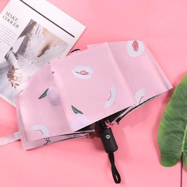 umbrellas full automatic fruit umbrella three fold black glue sunscreen sunshade sunny and rainy parasol
umbrellas full automatic fruit umbrella three fold black glue sunscreen sunshade sunny and rainy parasol